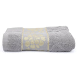 Embossed Flower Bath Towel - Light Grey, Home & Lifestyle, Bath Towels, Chase Value, Chase Value