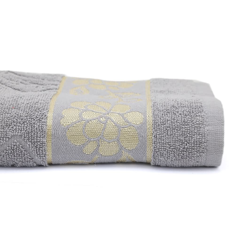 Embossed Flower Bath Towel - Light Grey, Home & Lifestyle, Bath Towels, Chase Value, Chase Value