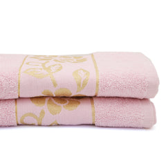Embossed Flower Bath Towel - Light Pink, Home & Lifestyle, Bath Towels, Chase Value, Chase Value