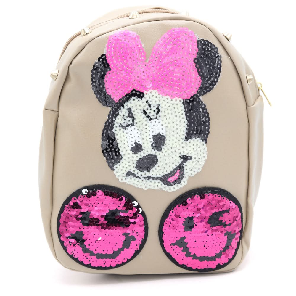 Girls Backpack 7572F - Brown, Kids, School And Laptop Bags, Chase Value, Chase Value