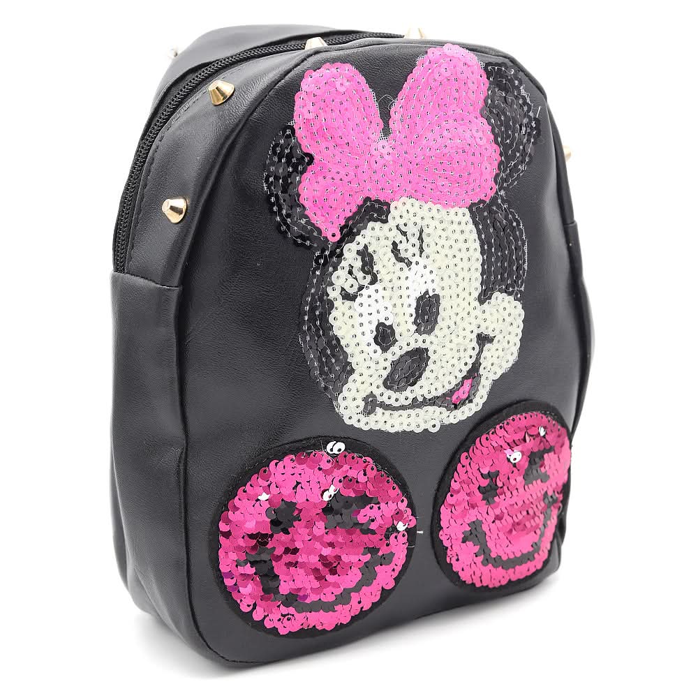Girls Backpack 7572F - Black, Kids, School And Laptop Bags, Chase Value, Chase Value