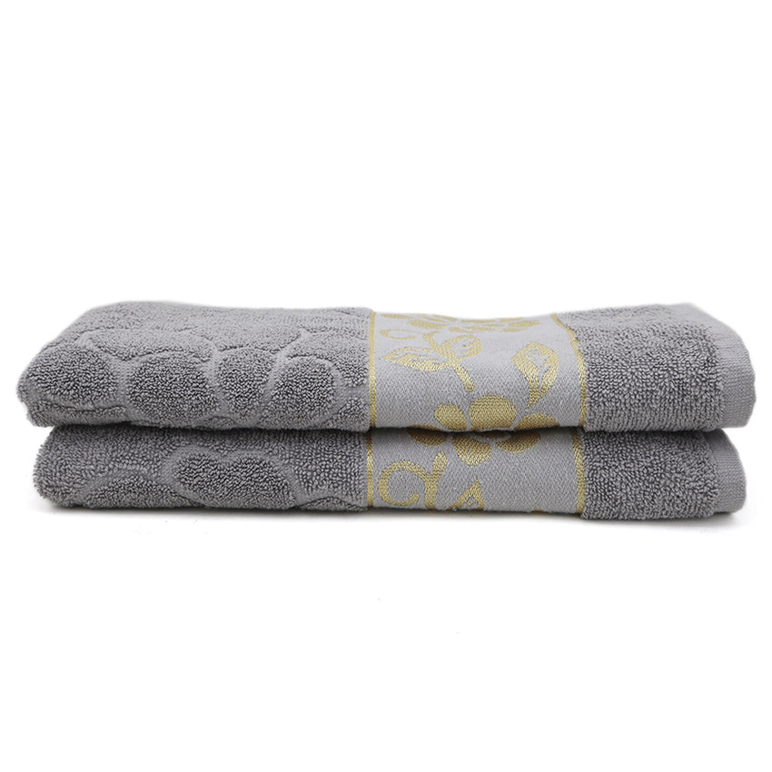 Embossed Flower Bath Towel - Grey, Home & Lifestyle, Bath Towels, Chase Value, Chase Value