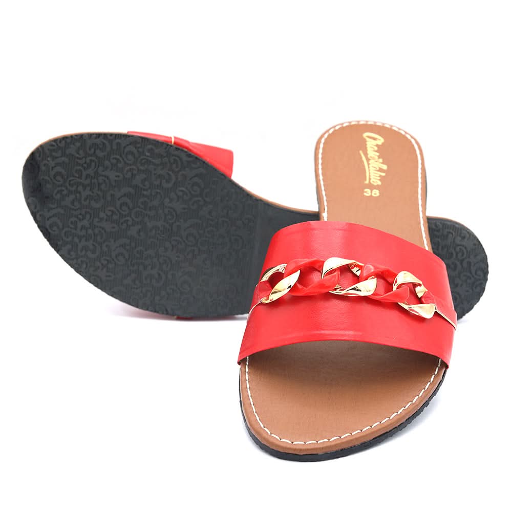 Women's Slipper 201 - Red, Women, Slippers, Chase Value, Chase Value