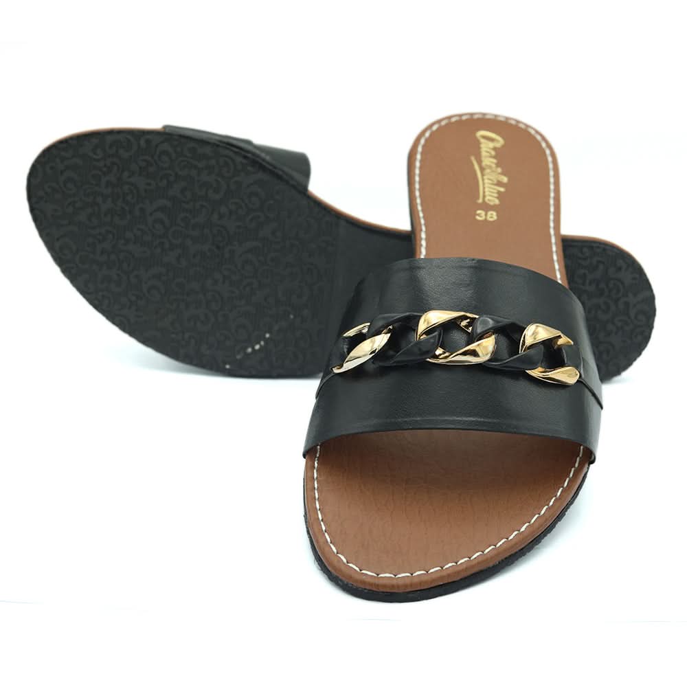 Women's Slipper 201 - Black, Women, Slippers, Chase Value, Chase Value