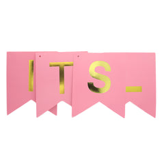 Its A Girl Bunting - Pink, Home & Lifestyle, Decoration, Chase Value, Chase Value