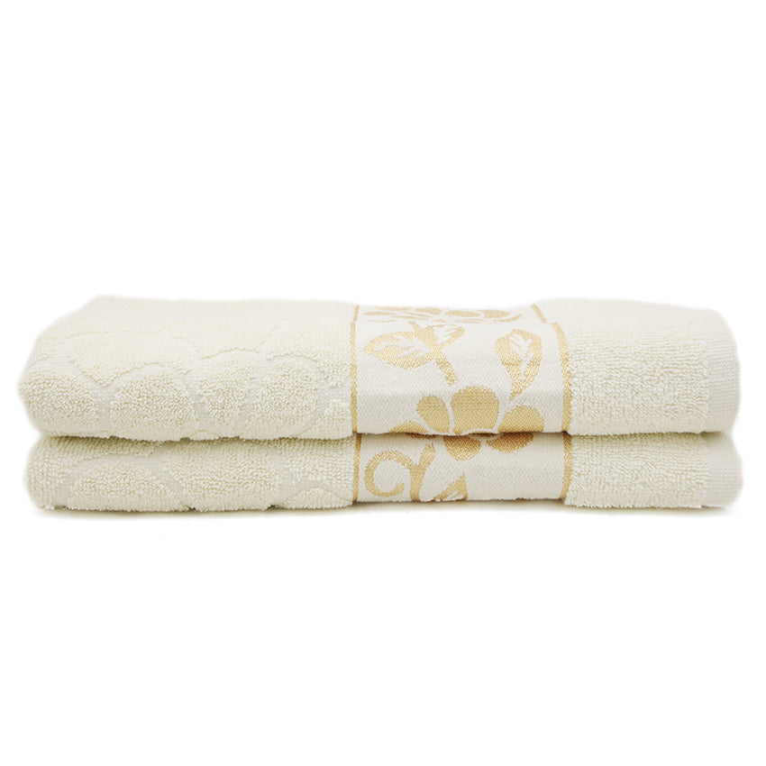 Embossed Flower Bath Towels 70X140 - Off White, Home & Lifestyle, Bath Towels, Chase Value, Chase Value