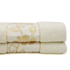 Embossed Flower Bath Towels 70X140 - Off White, Home & Lifestyle, Bath Towels, Chase Value, Chase Value