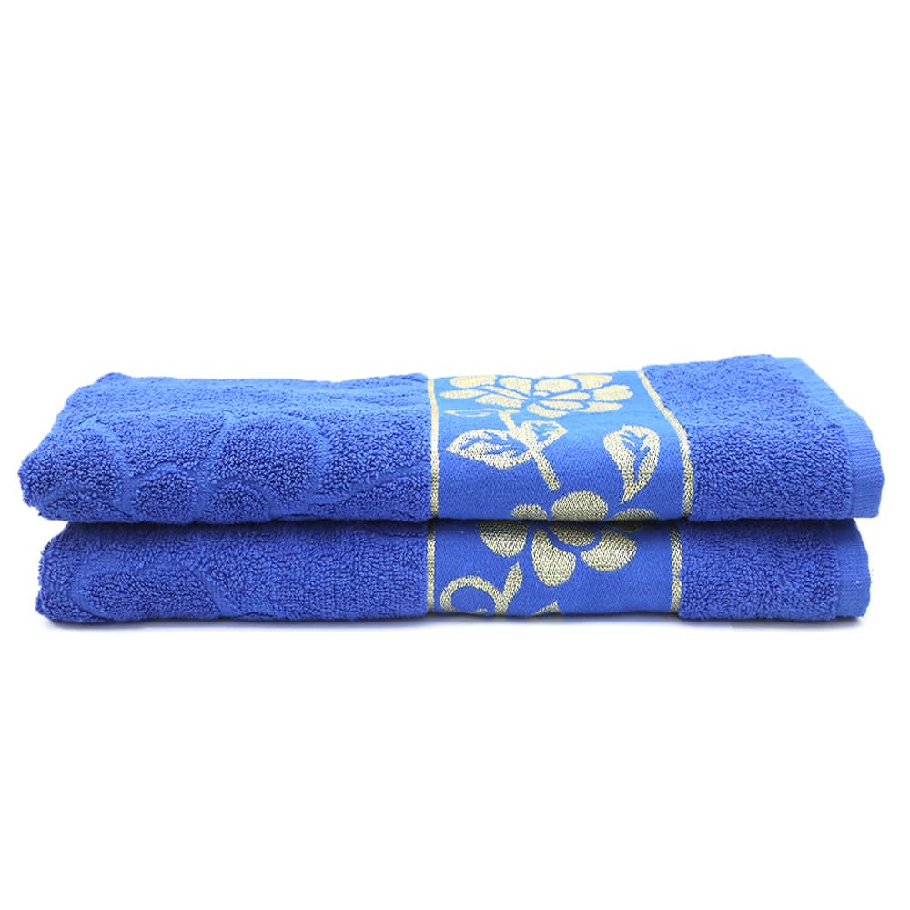 Embossed Flower Bath Towels 70X140 - Royal Blue, Home & Lifestyle, Bath Towels, Chase Value, Chase Value