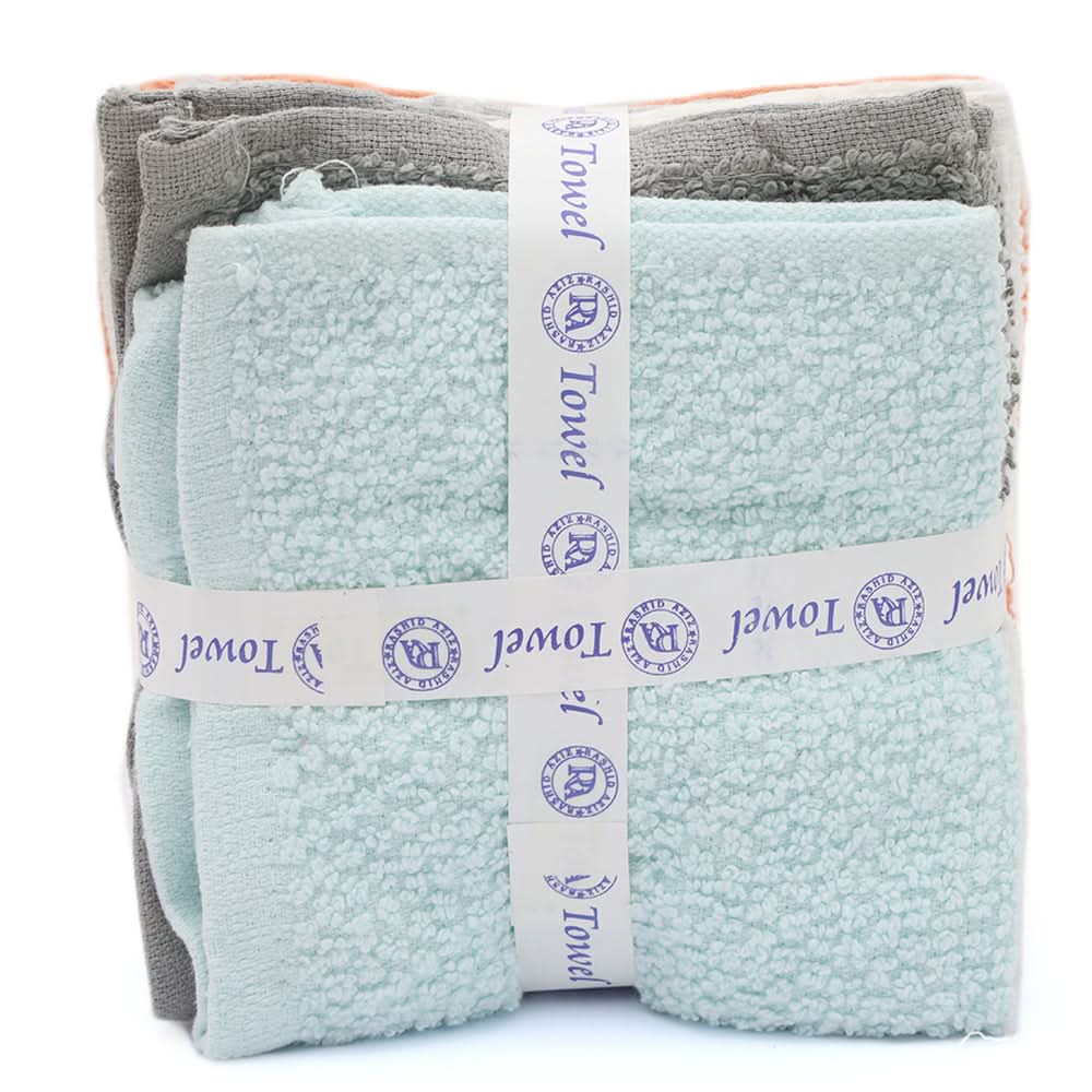 Terry Towel Cotton With Hem 12X12 Pack Of 6 - Multi, Home & Lifestyle, Bath Towels, Chase Value, Chase Value