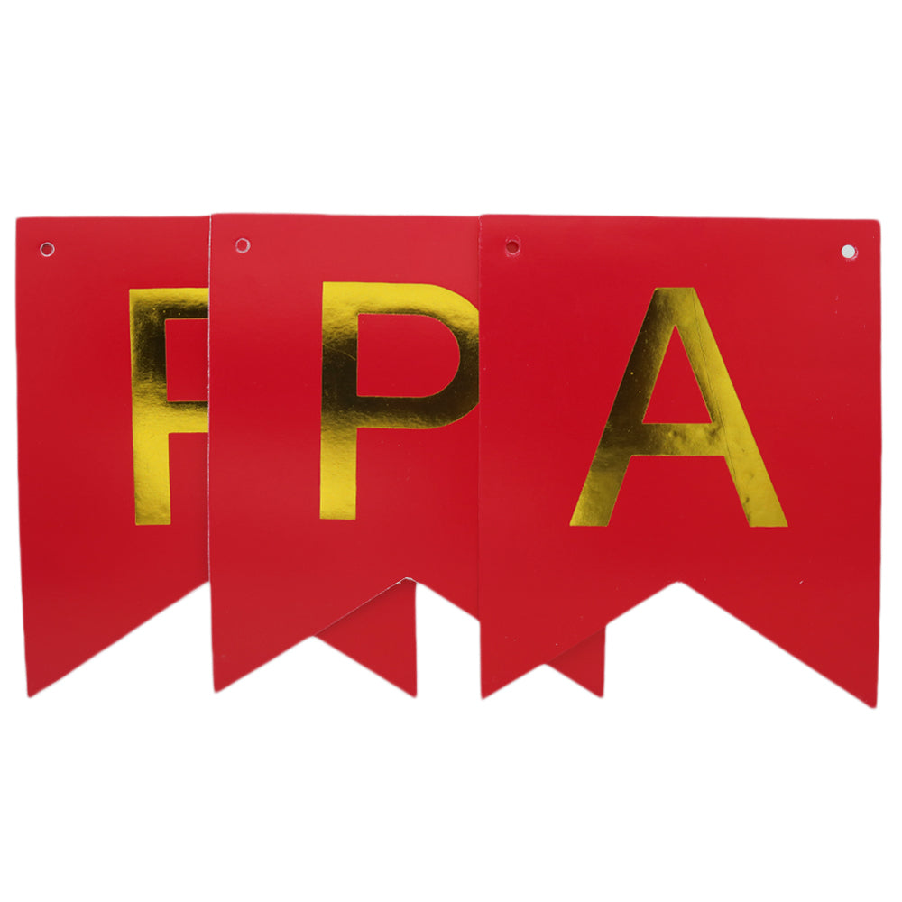 Happy Anniversary Bunting - Red, Home & Lifestyle, Decoration, Chase Value, Chase Value