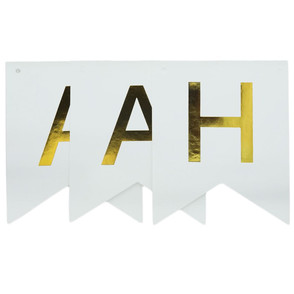 Happy Birthday Bunting - White, Home & Lifestyle, Decoration, Chase Value, Chase Value