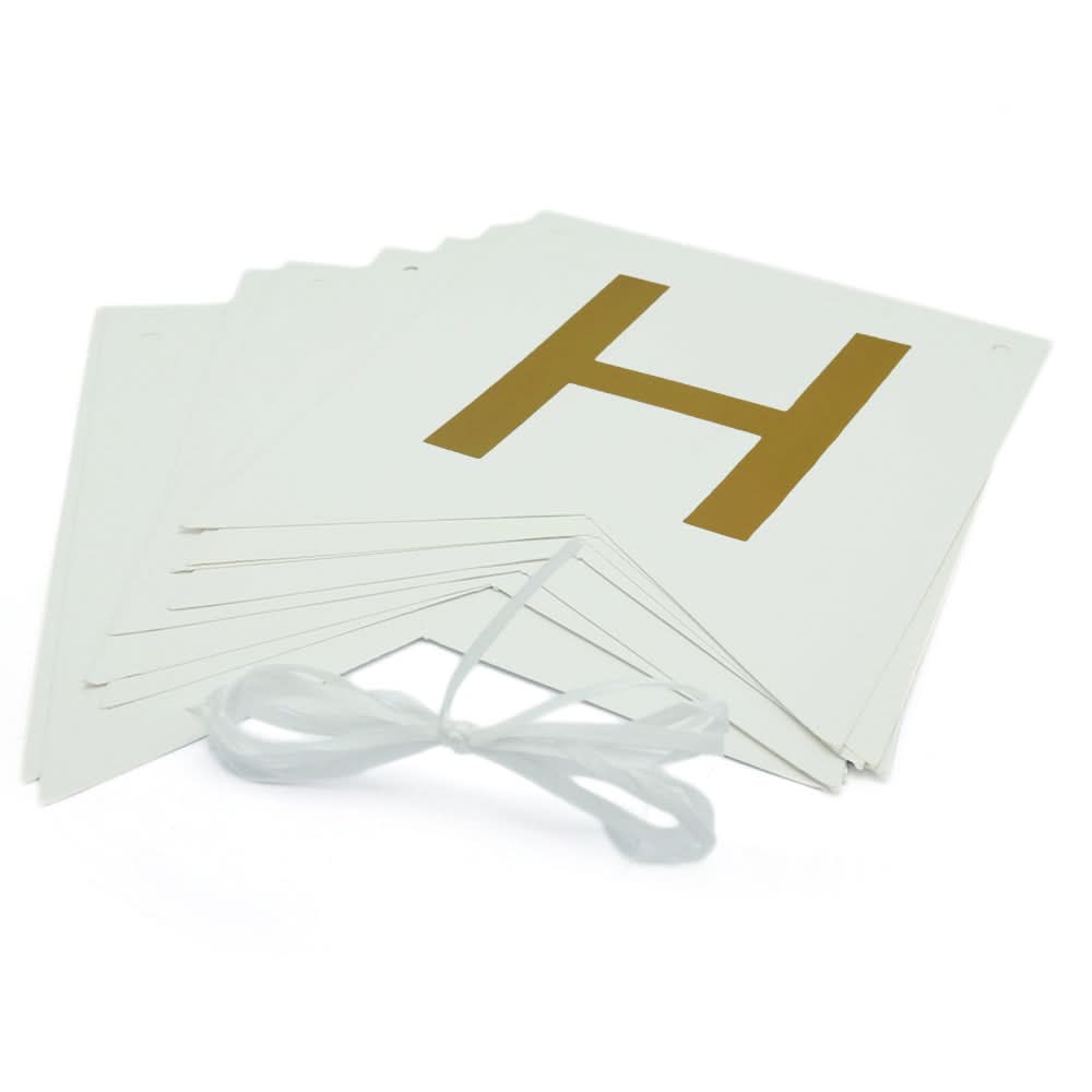 Happy Birthday Bunting - White, Home & Lifestyle, Decoration, Chase Value, Chase Value