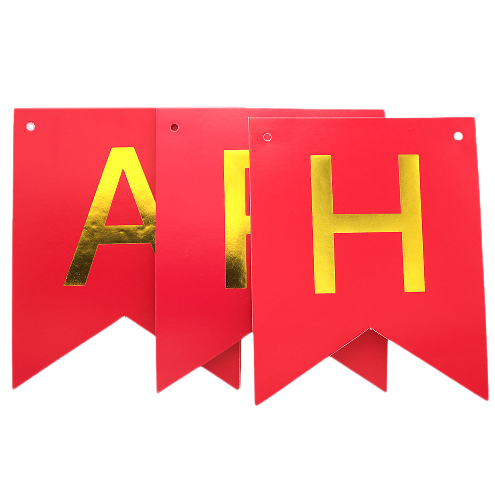 Happy Birthday Bunting - Red, Home & Lifestyle, Decoration, Chase Value, Chase Value