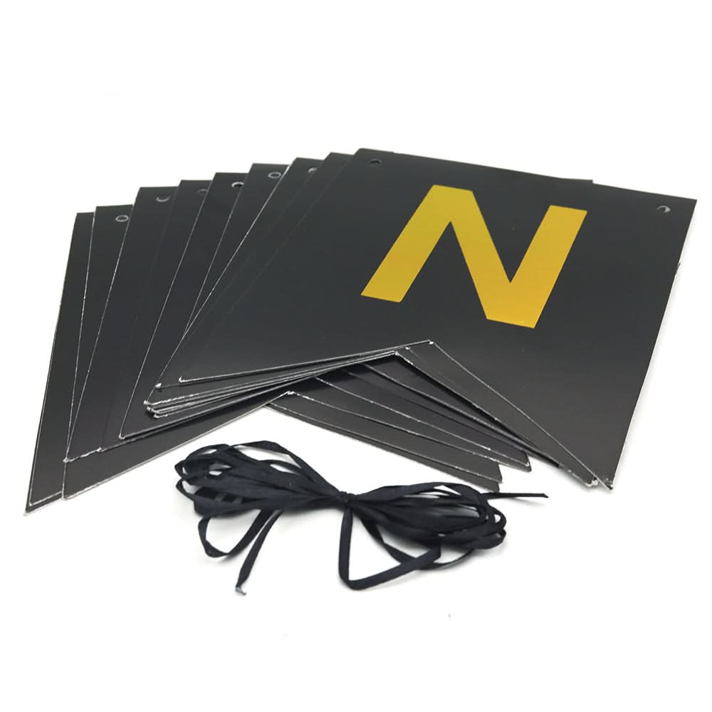 Happy Anniversary Bunting - Black, Home & Lifestyle, Decoration, Chase Value, Chase Value