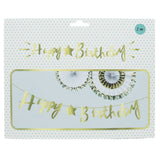 Happy Birthday Bunting Letters - Golden, Home & Lifestyle, Decoration, Chase Value, Chase Value