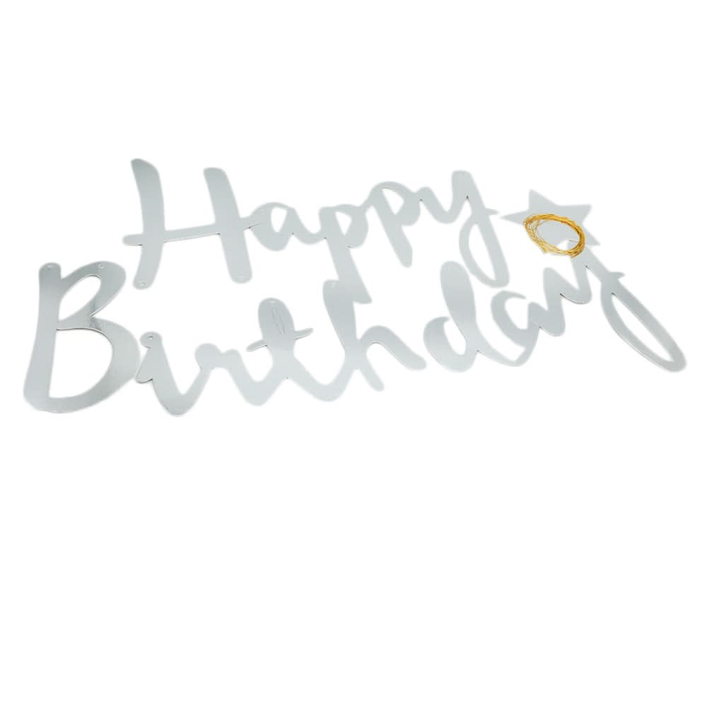 Happy Birthday Bunting Letters - Silver, Home & Lifestyle, Decoration, Chase Value, Chase Value
