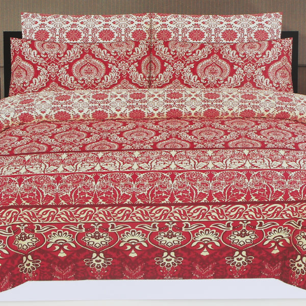 Printed Cotton Double Bed Sheet - A9, Home & Lifestyle, Double Bed Sheet, Chase Value, Chase Value