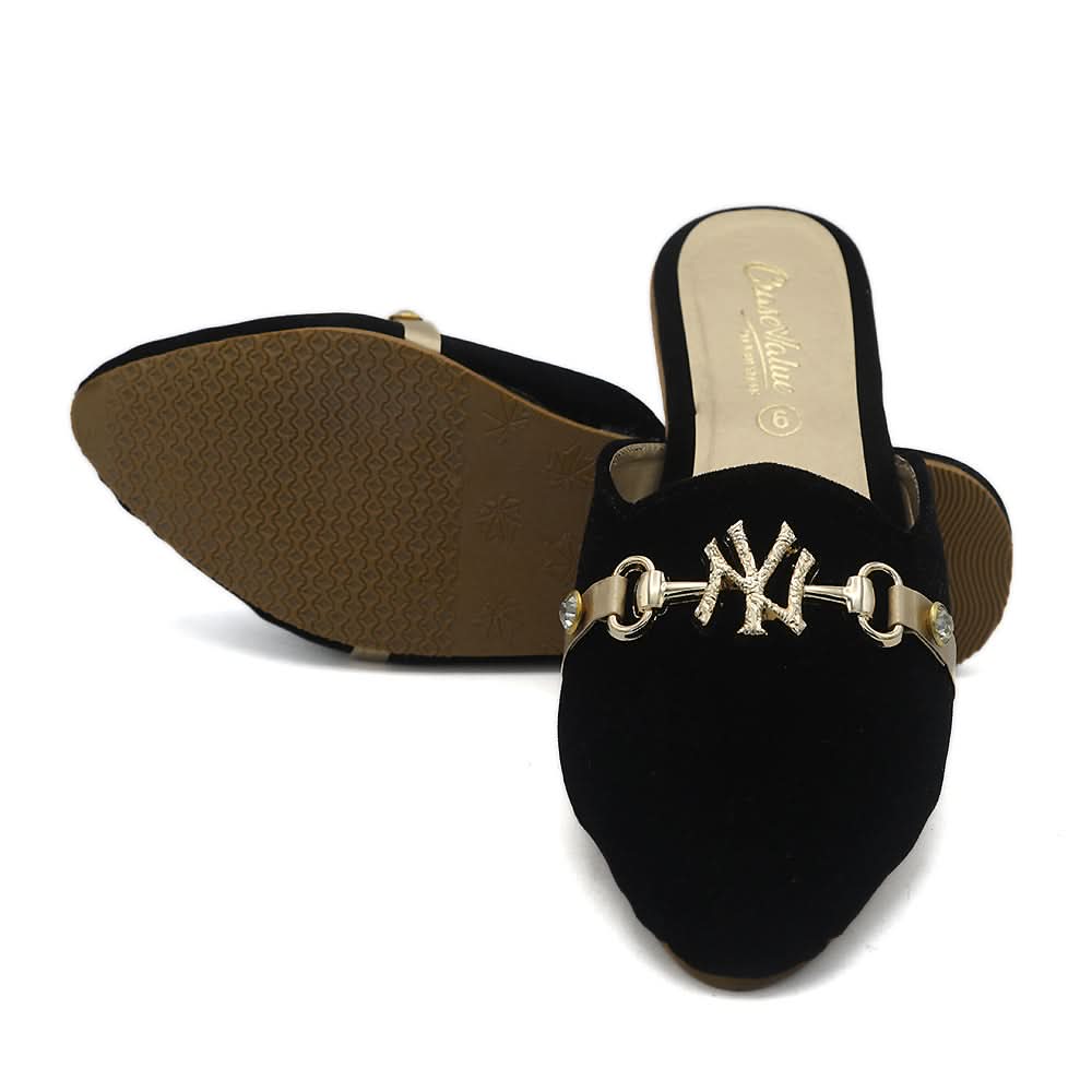 Women's Fancy Slippers R-207 - Black, Women, Slippers, Chase Value, Chase Value