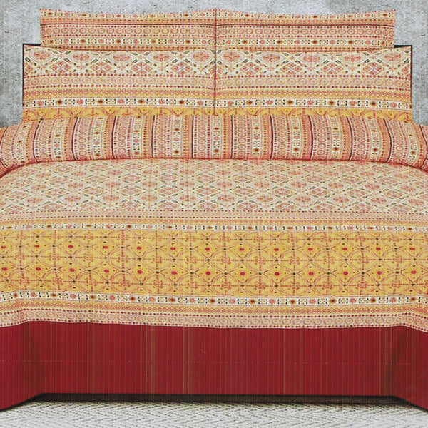 Printed Cotton Double Bed Sheet - A11, Home & Lifestyle, Double Bed Sheet, Chase Value, Chase Value
