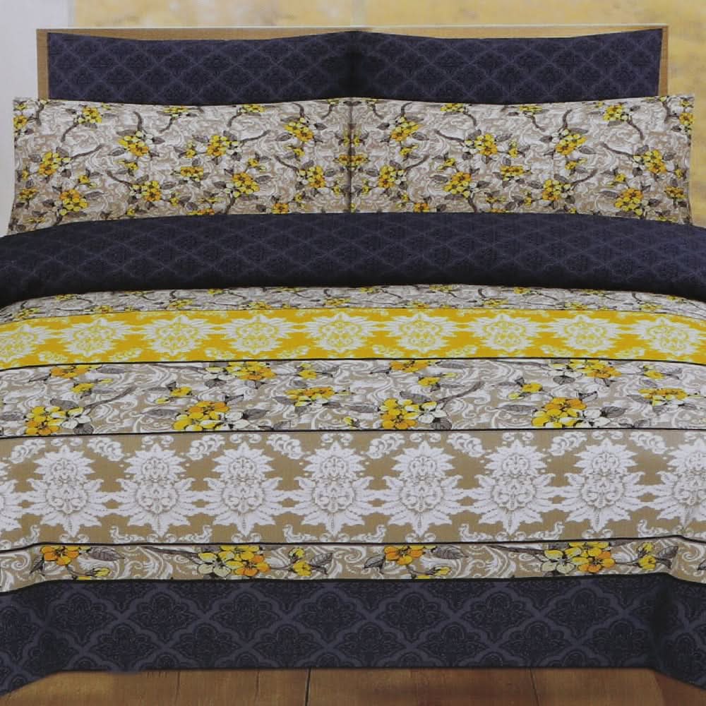 Printed Cotton Double Bed Sheet - A6, Home & Lifestyle, Double Bed Sheet, Chase Value, Chase Value