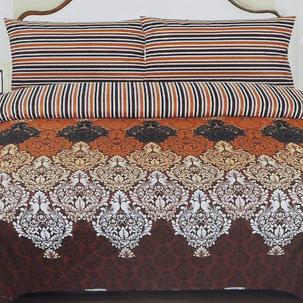 Printed Cotton Double Bed Sheet - A21, Home & Lifestyle, Double Bed Sheet, Chase Value, Chase Value