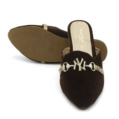 Women's Fancy Slippers R-207 - Brown, Women, Slippers, Chase Value, Chase Value