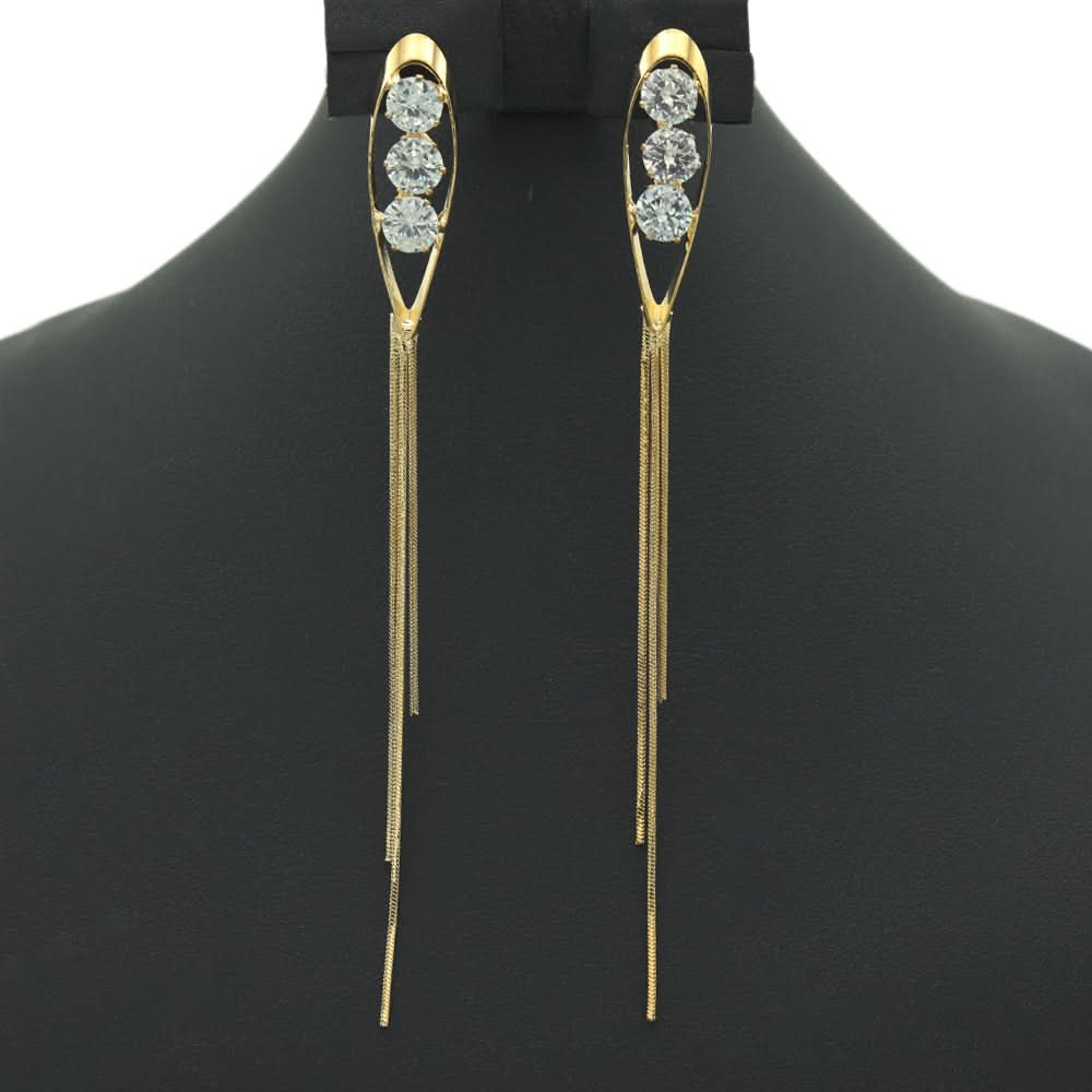 Women Earring - Golden - G, Women, Earrings & Tops, Chase Value, Chase Value