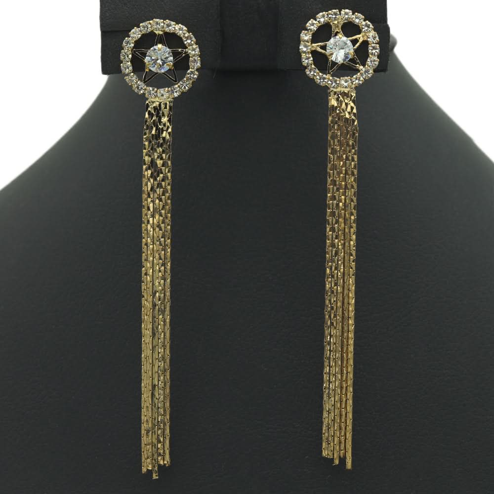 Earing - Golden - A, Women, Earrings & Tops, Chase Value, Chase Value