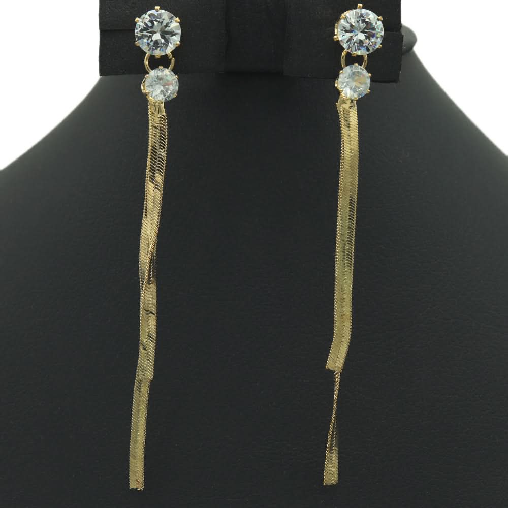 Women Earring - Golden - D, Women, Earrings & Tops, Chase Value, Chase Value