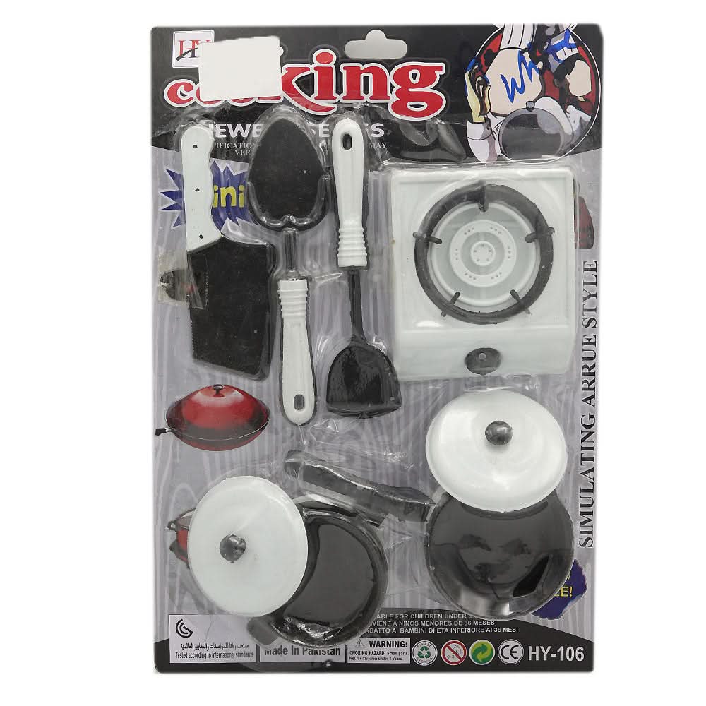 Cooking Set - White, Kids, Cosmetic and Kitchen Sets, Chase Value, Chase Value