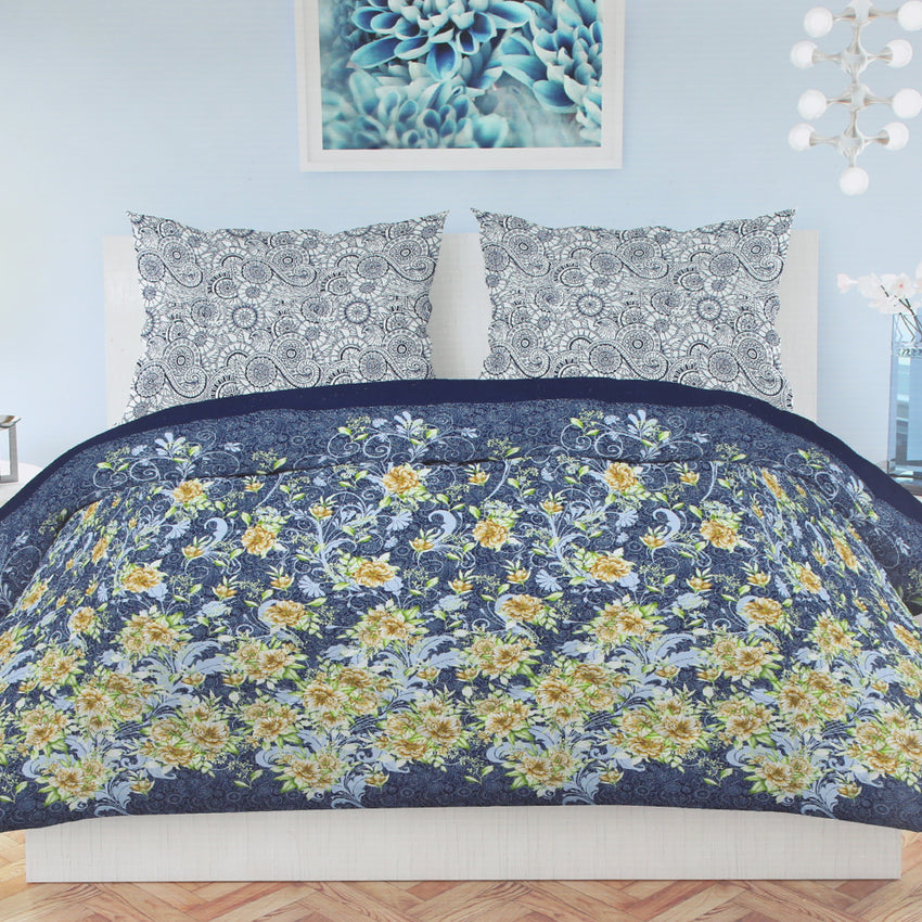 Printed King Bed Sheet - C4, Home & Lifestyle, Double Bed Sheet, Chase Value, Chase Value