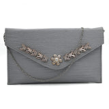Women's Clutch (Kam-2054) - Silver, Women, Clutches, Chase Value, Chase Value
