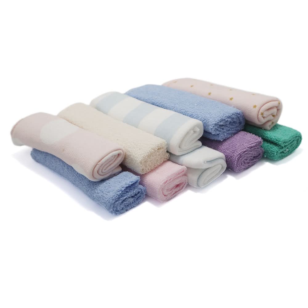 Newborn Face Towel 10Pcs - Multi, Kids, Bibs & Towels, Chase Value, Chase Value