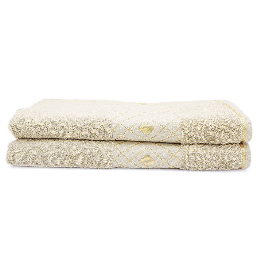 Bath Towel Greek Border - Light Brown, Home & Lifestyle, Bath Towels, Chase Value, Chase Value