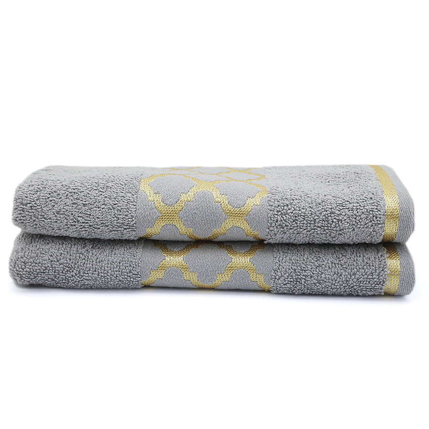 Face Towel Greek Border - Light Grey, Home & Lifestyle, Face Towels, Chase Value, Chase Value