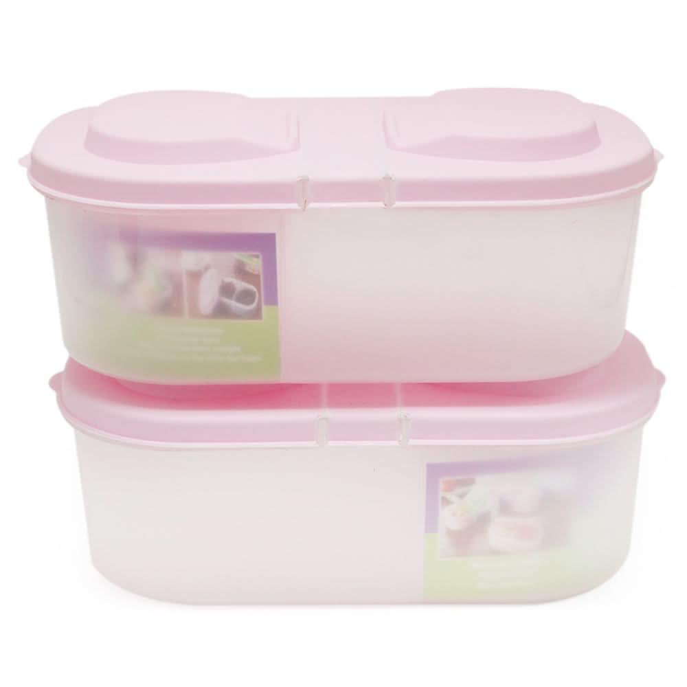 Food Container (Pack of 2) - Pink, Home & Lifestyle, Storage Boxes, Chase Value, Chase Value