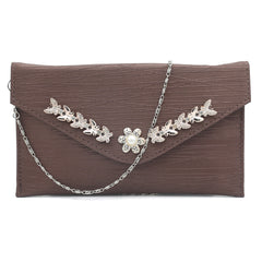 Women's Clutch (Kam-2054) - Coffee, Women, Clutches, Chase Value, Chase Value