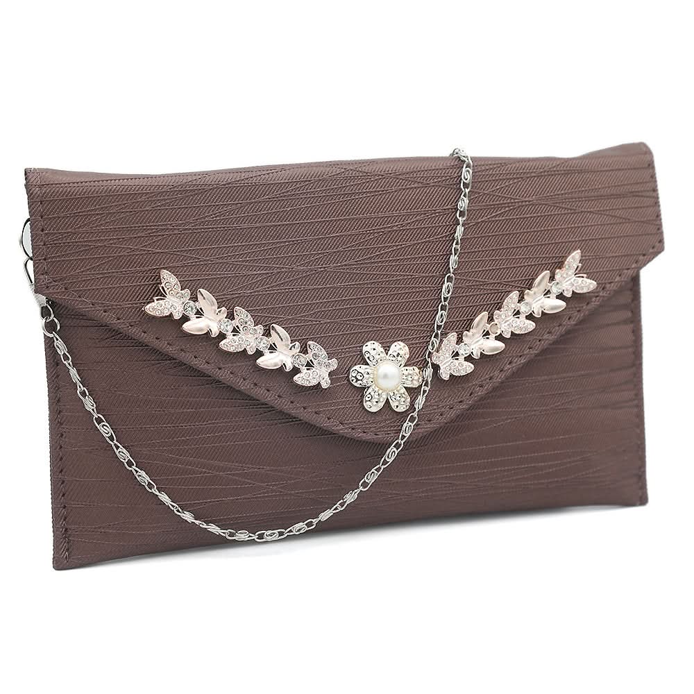 Women's Clutch (Kam-2054) - Coffee, Women, Clutches, Chase Value, Chase Value
