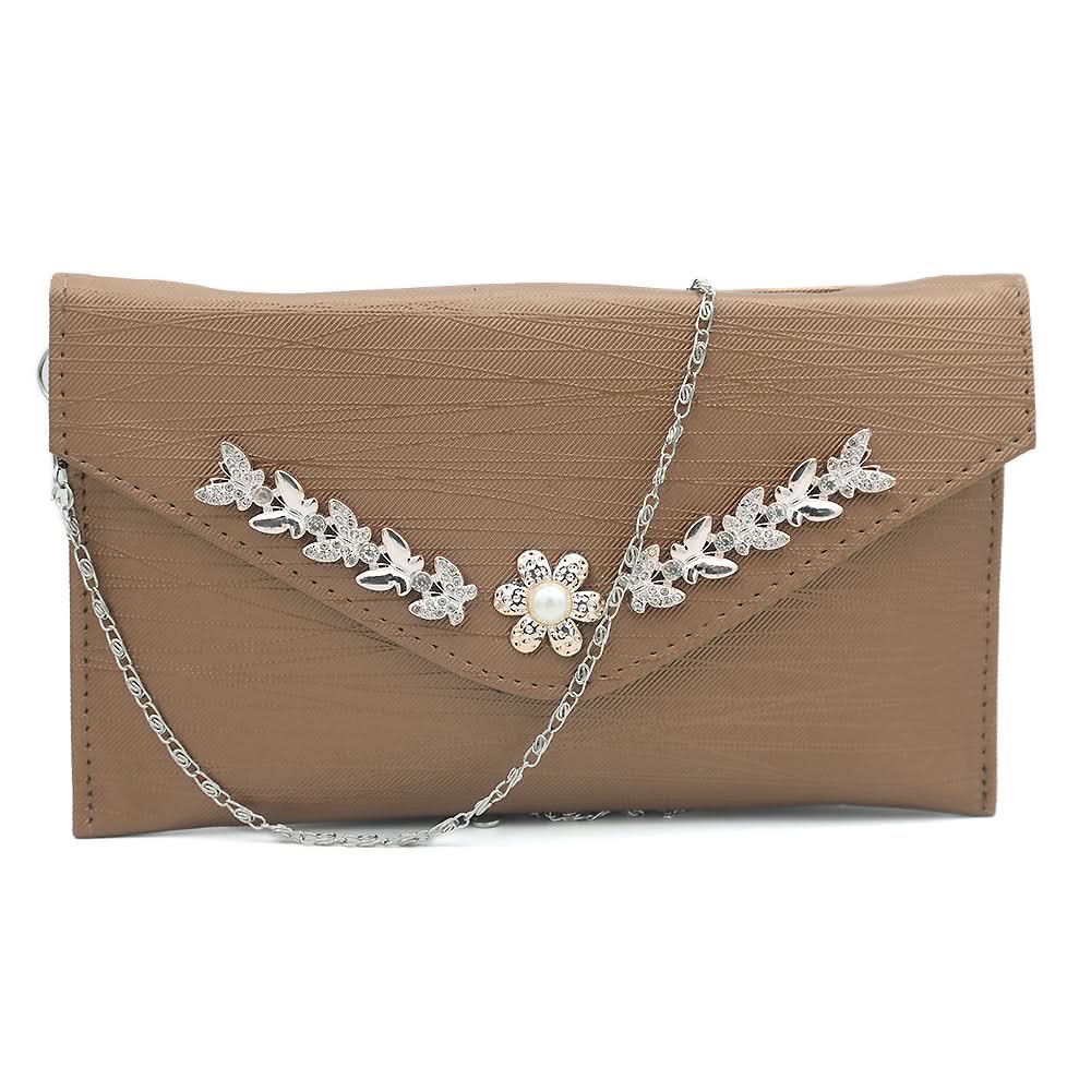 Women's Clutch (Kam-2054) - Brown, Women, Clutches, Chase Value, Chase Value