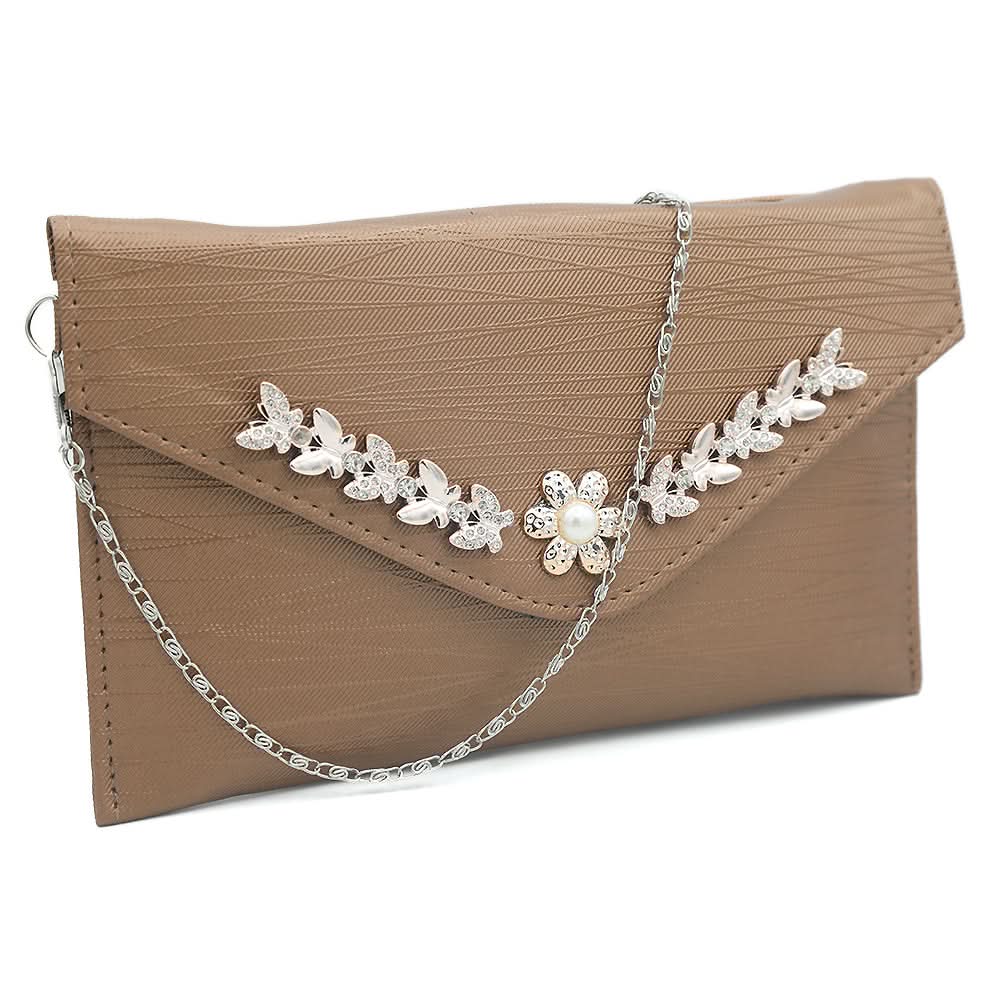 Women's Clutch (Kam-2054) - Brown, Women, Clutches, Chase Value, Chase Value