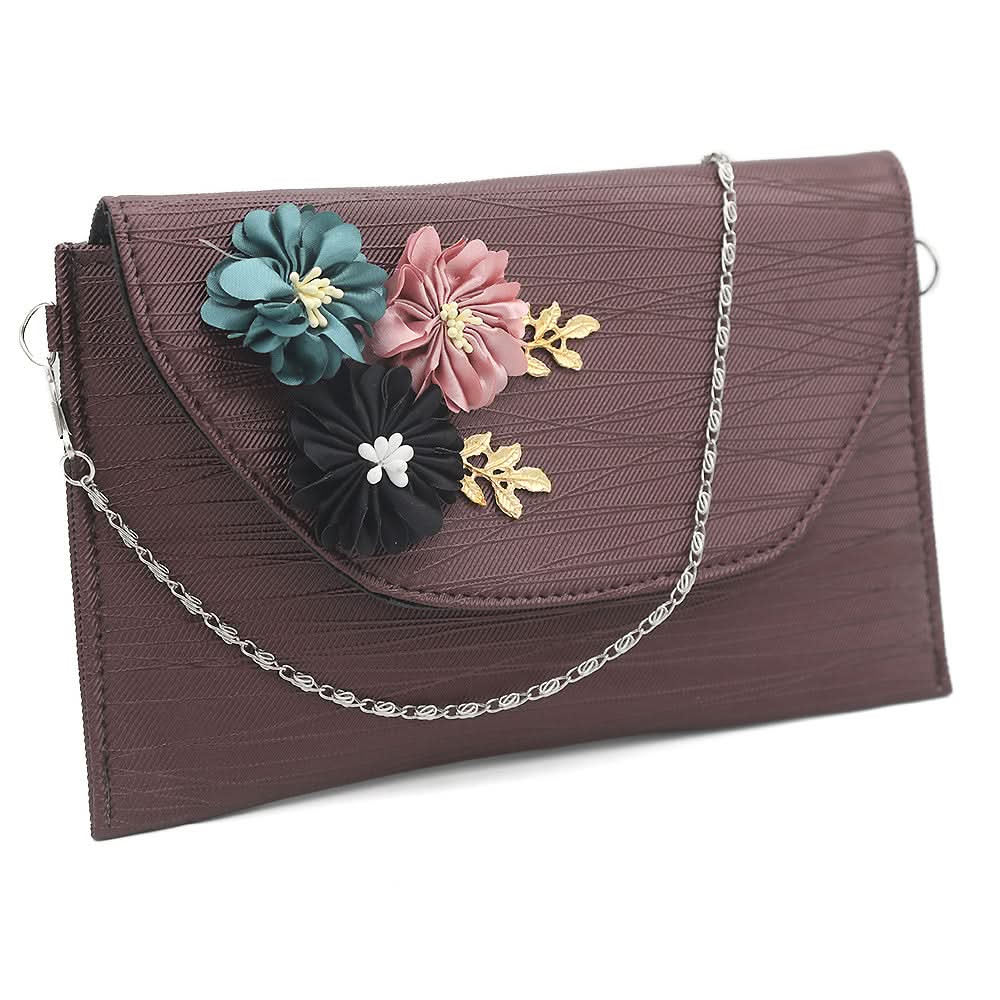 Women's Clutch Kam-252 - Maroon, Women, Clutches, Chase Value, Chase Value