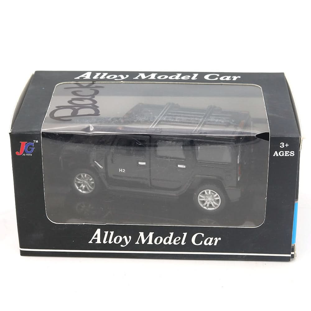 Pull back Metal Car with Open Door - Black, Kids, Non-Remote Control, Chase Value, Chase Value