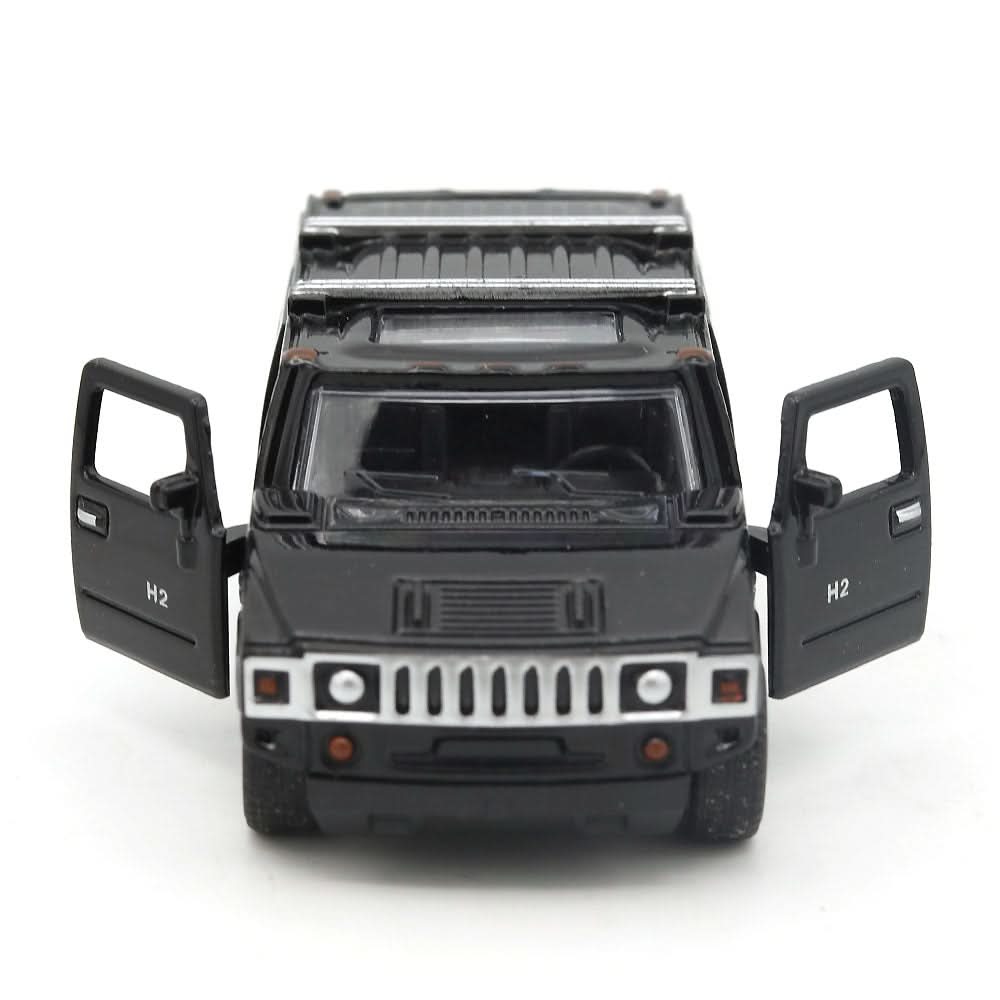 Pull back Metal Car with Open Door - Black, Kids, Non-Remote Control, Chase Value, Chase Value