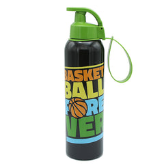 Sports Bottle with Hanger - Basketball Forever - Black, Kids, Tiffin Boxes And Bottles, Chase Value, Chase Value