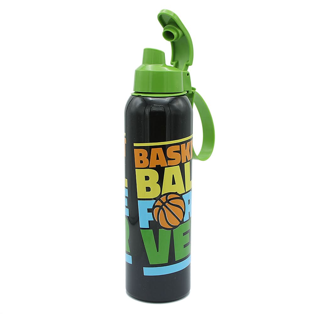 Sports Bottle with Hanger - Basketball Forever - Black, Kids, Tiffin Boxes And Bottles, Chase Value, Chase Value