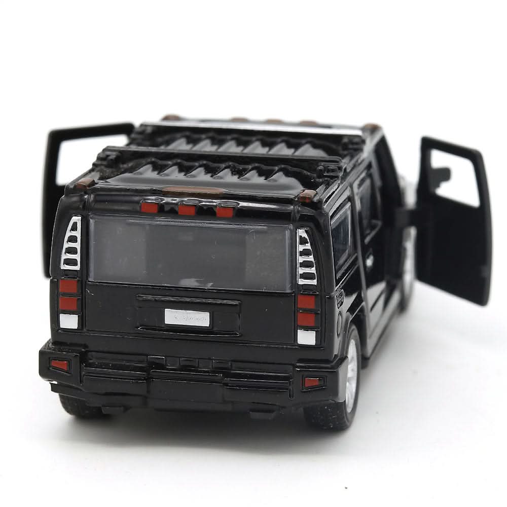 Pull back Metal Car with Open Door - Black, Kids, Non-Remote Control, Chase Value, Chase Value