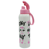 Sports Bottle with Hanger - Cat - Pink, Kids, Tiffin Boxes And Bottles, Chase Value, Chase Value