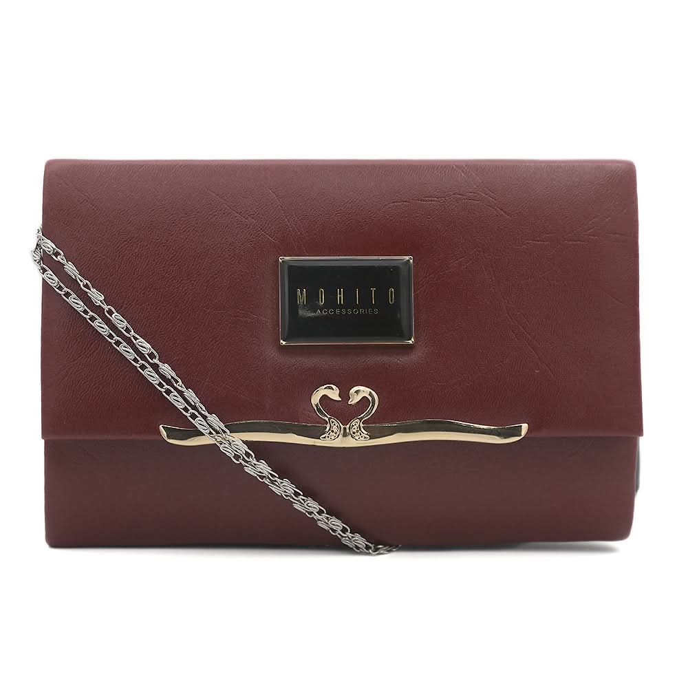 Women's Fancy Clutch K-2033 - Maroon, Women, Clutches, Chase Value, Chase Value