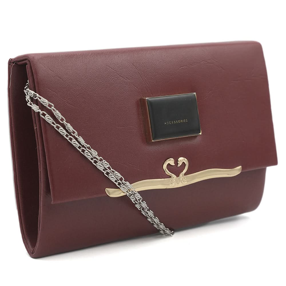 Women's Fancy Clutch K-2033 - Maroon, Women, Clutches, Chase Value, Chase Value
