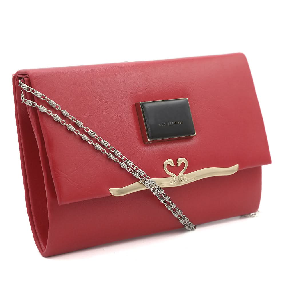 Women's Fancy Clutch K-2033 - Red, Women, Clutches, Chase Value, Chase Value